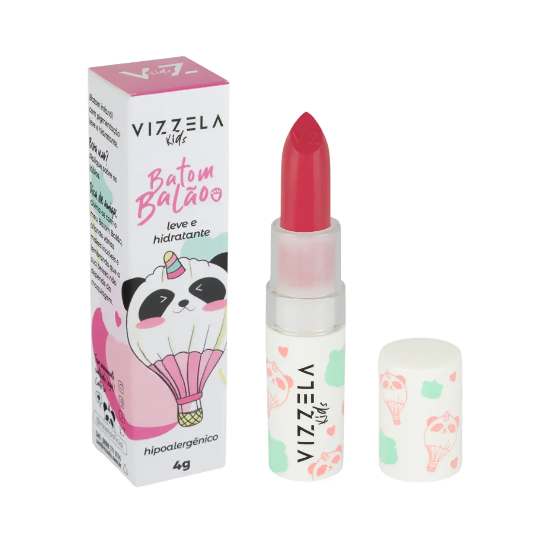 Batom Infantil Balão Vizzela Cor Fantástico